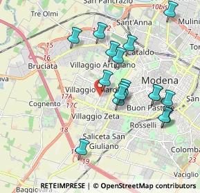 Mappa Str. Formigina, 41126 Modena MO, Italia (1.81765)