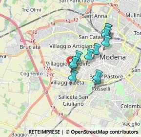 Mappa Str. Formigina, 41126 Modena MO, Italia (1.39917)