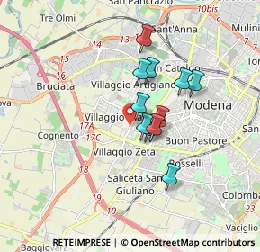 Mappa Str. Formigina, 41126 Modena MO, Italia (1.25727)