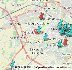 Mappa Str. Formigina, 41126 Modena MO, Italia (2.699)