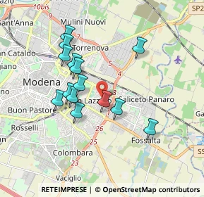 Mappa Via Benedetto Marcello, 41122 Modena MO, Italia (1.60143)