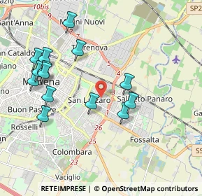 Mappa Via Benedetto Marcello, 41122 Modena MO, Italia (2.08643)