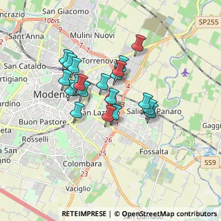 Mappa Via Benedetto Marcello, 41122 Modena MO, Italia (1.4155)