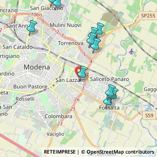 Mappa Via Benedetto Marcello, 41122 Modena MO, Italia (2.40091)