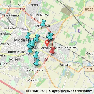 Mappa Via Benedetto Marcello, 41122 Modena MO, Italia (1.36857)
