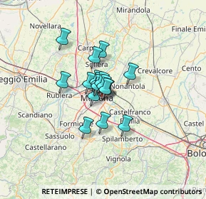 Mappa Via Livio Borri, 41122 Modena MO, Italia (7.27235)