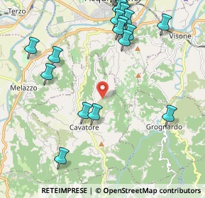Mappa Strada Zani, 15010 Cavatore AL, Italia (2.6855)
