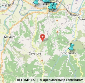 Mappa Strada Zani, 15010 Cavatore AL, Italia (3.6305)