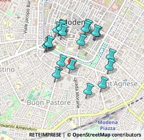 Mappa Via Don Celestino Cavedoni, 41124 Modena MO, Italia (0.4205)