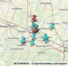 Mappa Via Don Celestino Cavedoni, 41124 Modena MO, Italia (7.23882)