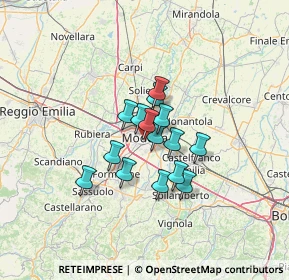 Mappa Via Don Celestino Cavedoni, 41124 Modena MO, Italia (8.55933)