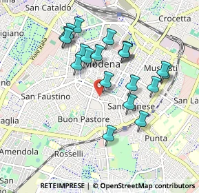 Mappa Via Don Celestino Cavedoni, 41124 Modena MO, Italia (0.8795)