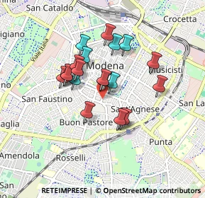 Mappa Via Don Celestino Cavedoni, 41124 Modena MO, Italia (0.694)