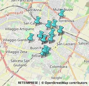 Mappa Via Don Celestino Cavedoni, 41124 Modena MO, Italia (1.06688)