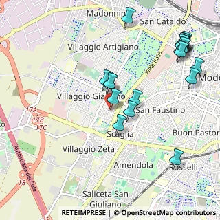 Mappa Via Giuseppe Saragat, 41126 Modena MO, Italia (1.229)