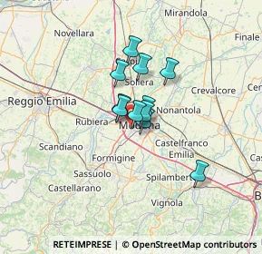Mappa Via Placido Rizzotto, 41126 Modena MO, Italia (7.75364)