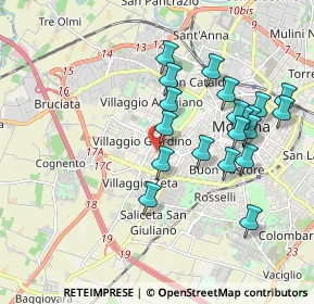 Mappa Via Placido Rizzotto, 41126 Modena MO, Italia (1.8865)
