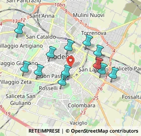 Mappa Via Schedoni Bartolomeo, 41124 Modena MO, Italia (1.71583)