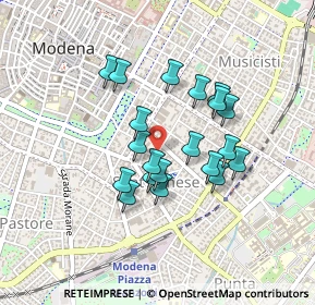 Mappa Via Schedoni Bartolomeo, 41124 Modena MO, Italia (0.353)