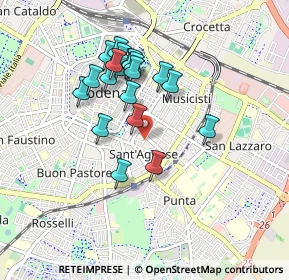 Mappa Via Schedoni Bartolomeo, 41124 Modena MO, Italia (0.784)
