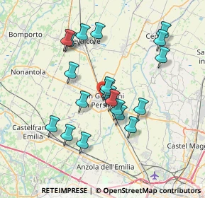 Mappa Via Guglielmo Marconi, 40017 San Giovanni In Persiceto BO, Italia (6.6745)