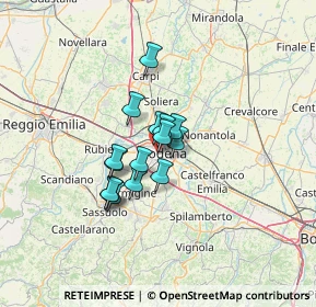 Mappa Viale Barozzi Jacopo, 41124 Modena MO, Italia (8.35933)