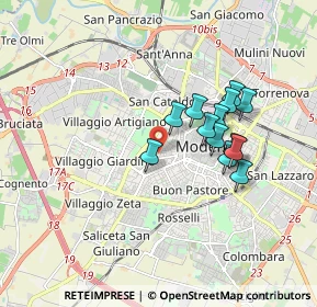 Mappa Via Francesco Stringa, 41124 Modena MO, Italia (1.47538)