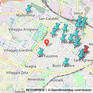 Mappa Via Francesco Stringa, 41124 Modena MO, Italia (1.3795)