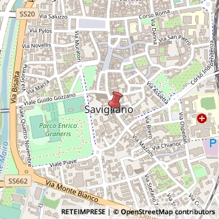 Mappa Via Sant'Andrea, 54, 12038 Savigliano, Cuneo (Piemonte)
