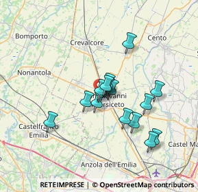 Mappa Piazza II Giugno, 40017 San Giovanni in Persiceto BO, Italia (5.33813)