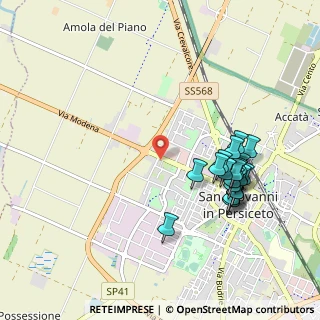 Mappa Piazza II Giugno, 40017 San Giovanni in Persiceto BO, Italia (1.039)