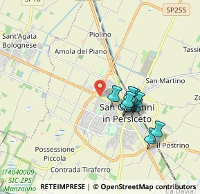 Mappa Piazza II Giugno, 40017 San Giovanni in Persiceto BO, Italia (1.48364)