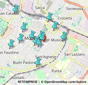Mappa Largo Garibaldi, 41124 Modena MO, Italia (0.83923)