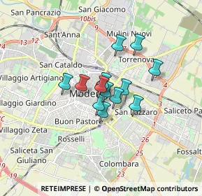 Mappa Largo Garibaldi, 41124 Modena MO, Italia (1.01538)