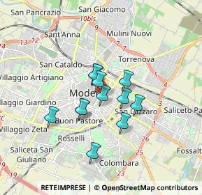 Mappa Largo Garibaldi, 41124 Modena MO, Italia (1.19)