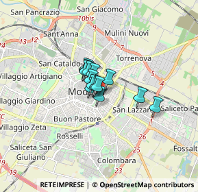 Mappa Largo Garibaldi, 41124 Modena MO, Italia (0.74357)