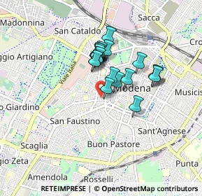 Mappa Via Luigi Riccoboni, 41124 Modena MO, Italia (0.639)