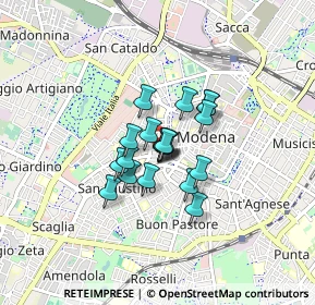 Mappa Via Luigi Riccoboni, 41124 Modena MO, Italia (0.493)