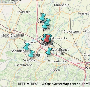 Mappa Via Luigi Riccoboni, 41124 Modena MO, Italia (6.43385)