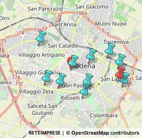 Mappa Via Luigi Riccoboni, 41124 Modena MO, Italia (1.80545)