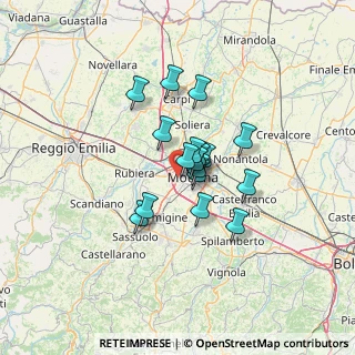 Mappa Via Cartesio, 41126 Modena MO, Italia (8.92353)