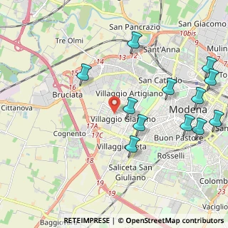 Mappa Via Cartesio, 41126 Modena MO, Italia (2.495)