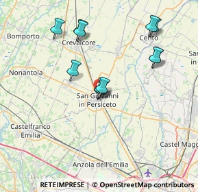 Mappa C/C Il Poligono, 40017 San Giovanni in Persiceto BO, Italia (7.29545)