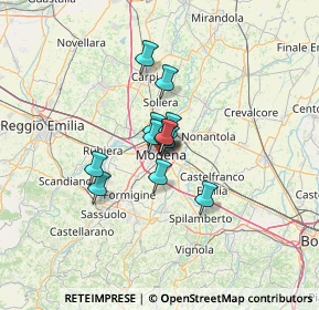 Mappa Via San Giacomo, 41122 Modena MO (7.28917)