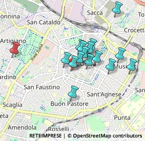 Mappa Via San Giacomo, 41122 Modena MO (0.74125)