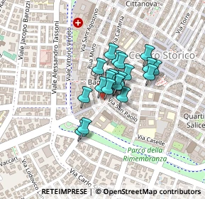 Mappa Via San Giacomo, 41122 Modena MO (0.127)