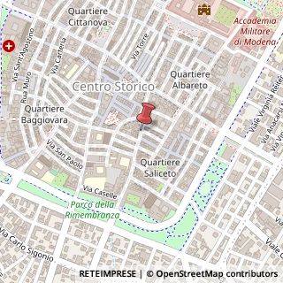 Mappa Via Canalino,  44, 41100 Modena, Modena (Emilia Romagna)