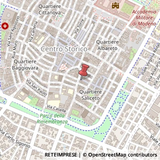 Mappa Via Antonio Scarpa, 23, 41121 Modena, Modena (Emilia Romagna)