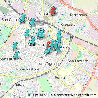 Mappa Via Nardi Anacarsi, 41121 Modena MO, Italia (0.8755)