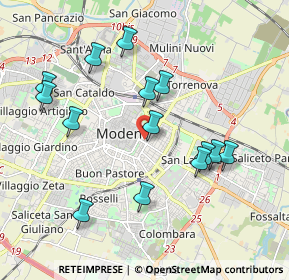 Mappa Largo G. Garibaldi, 41124 Modena MO, Italia (1.96143)